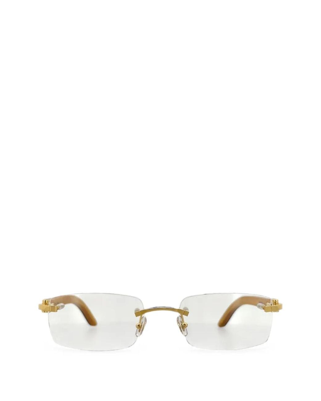 Occhiali Squadrati di Cartier in White da Uomo