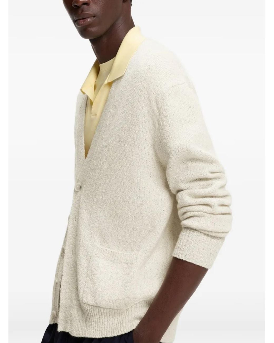 Boss White By Beckham Cardigan for men