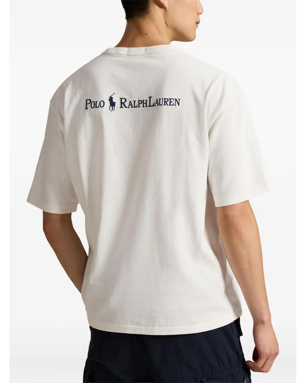 Polo Ralph Lauren White Short-Sleeve Jersey T-Shirt for men