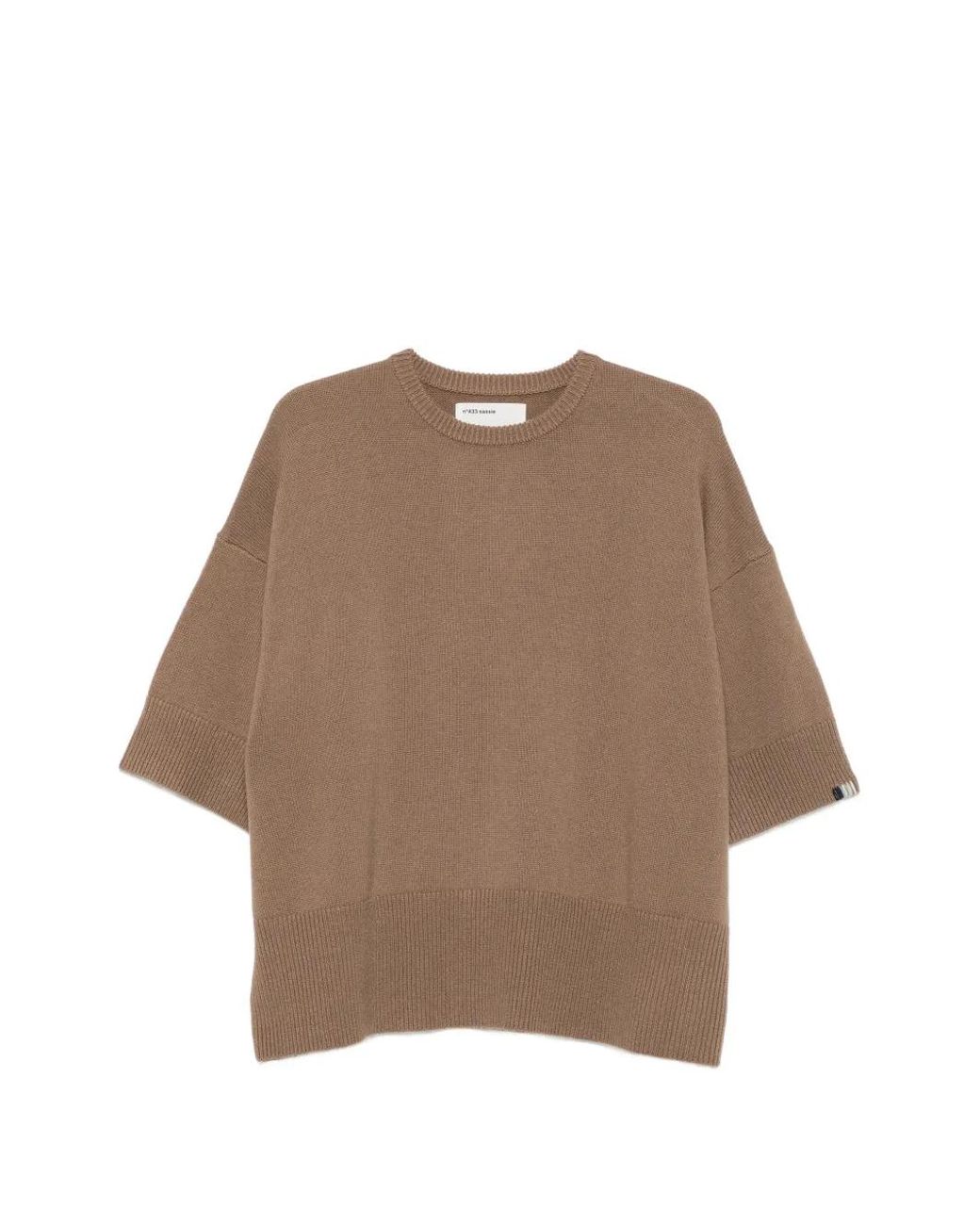 Extreme Cashmere Brown Sassie Cashmere V-Neck Sweater