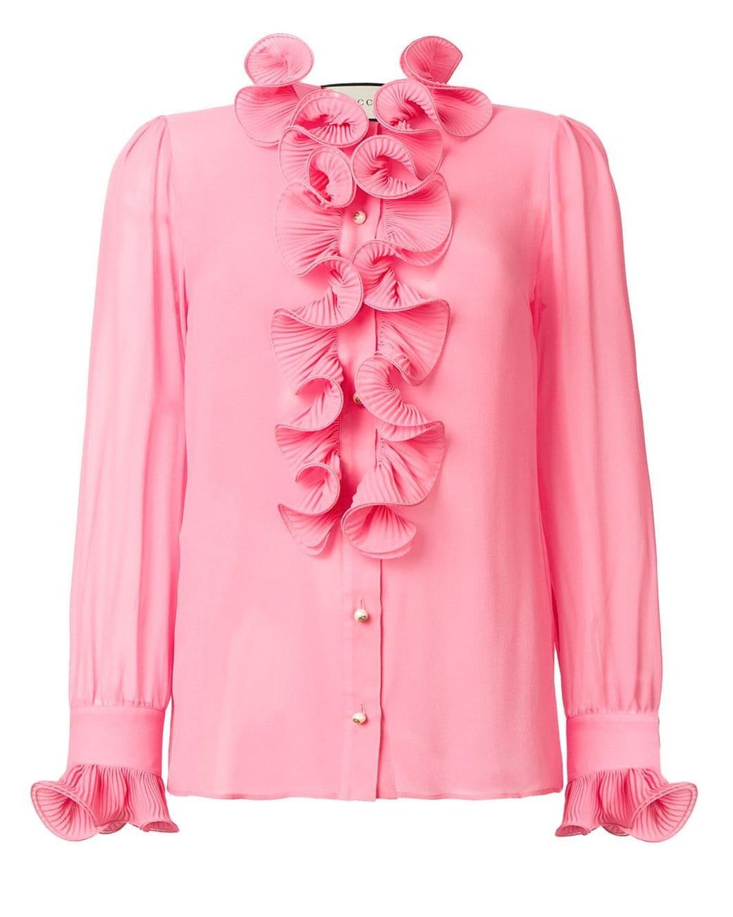 Gucci Bluse mit Rüschen in Pink | Lyst DE