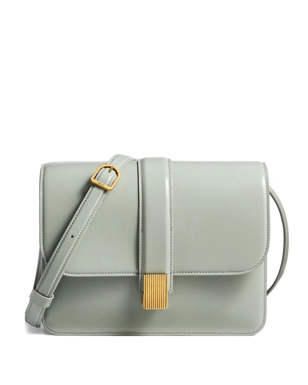 Khaite Gray Blake Leather Crossbody Bag