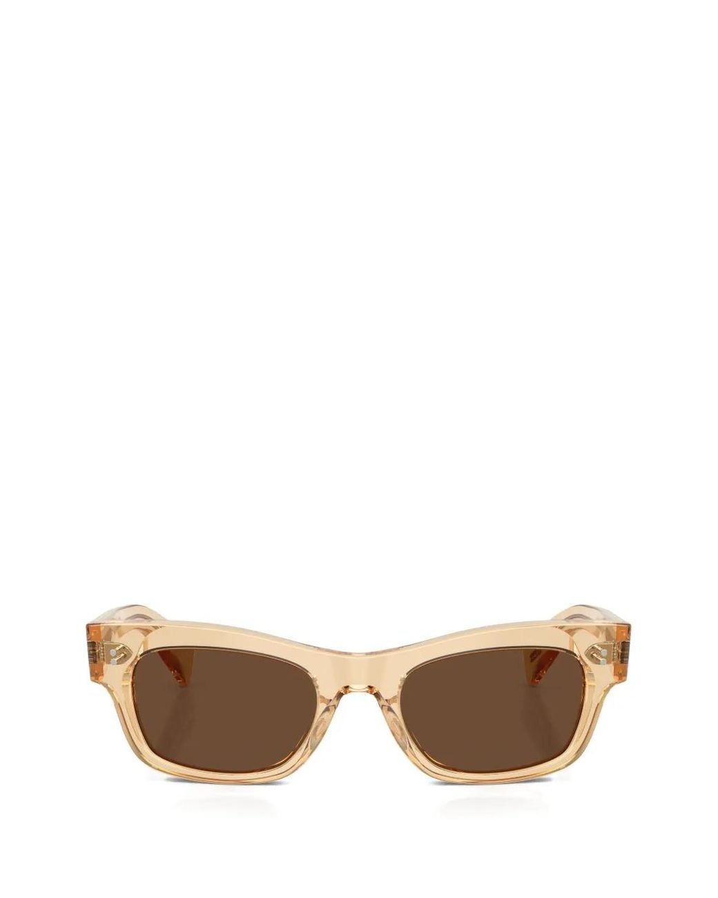 Oliver Peoples Natural Sonia Rectangle-Frame Sunglasses