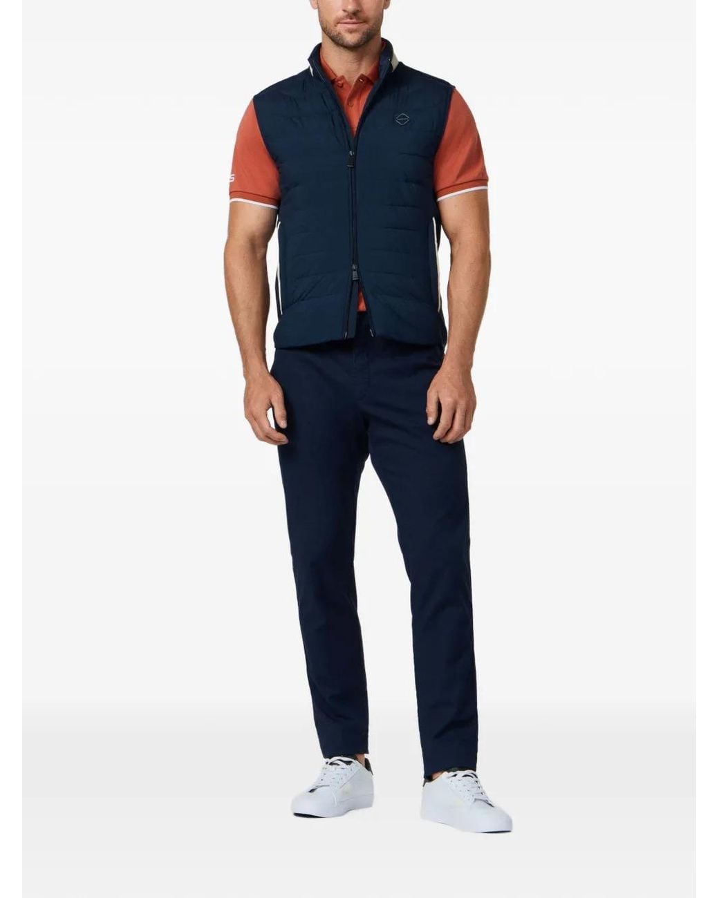 Hackett Blue Hs Quilted Waistcoat for men
