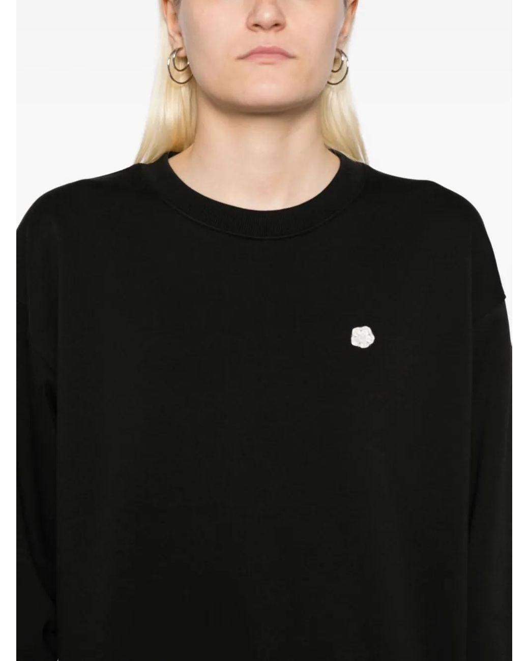 KENZO Black 'Boke Flower' Embroidered Sweatshirt