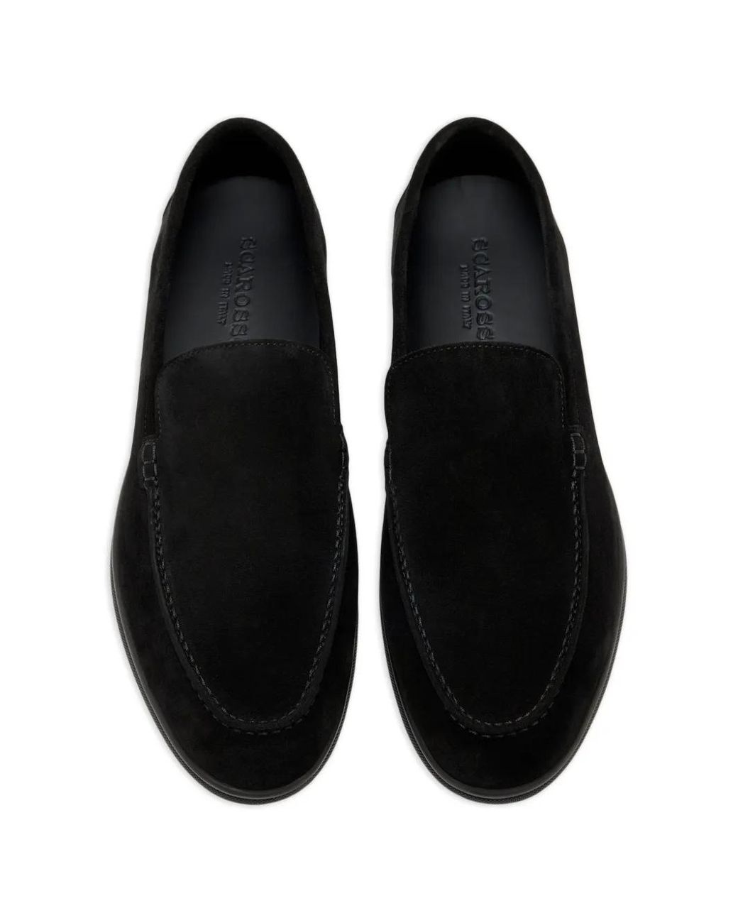 Scarosso Black Suede Loafers