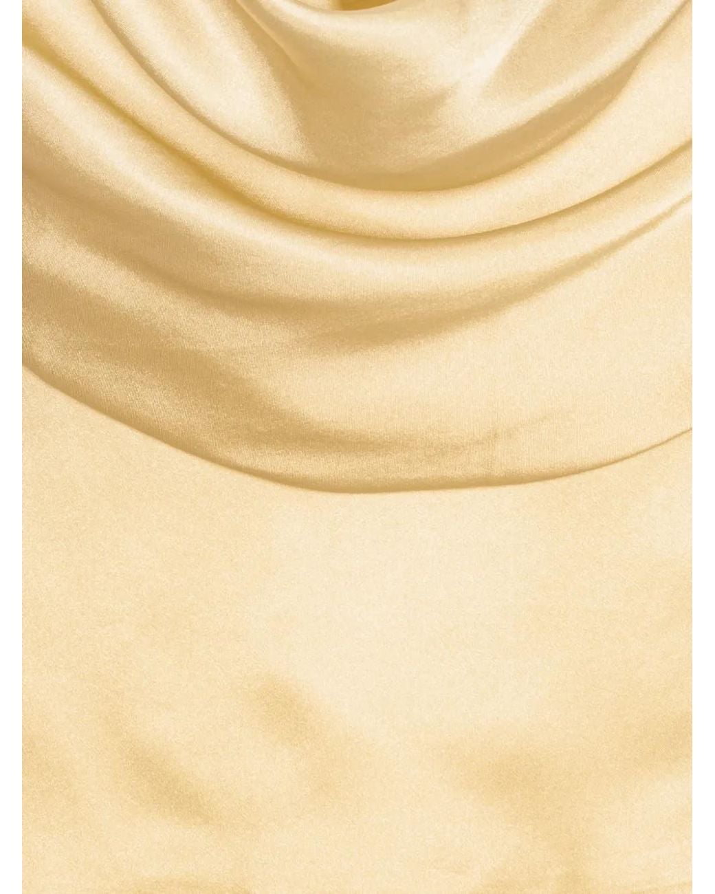 ROTATE BIRGER CHRISTENSEN Natural Chiffon Waterfall Top