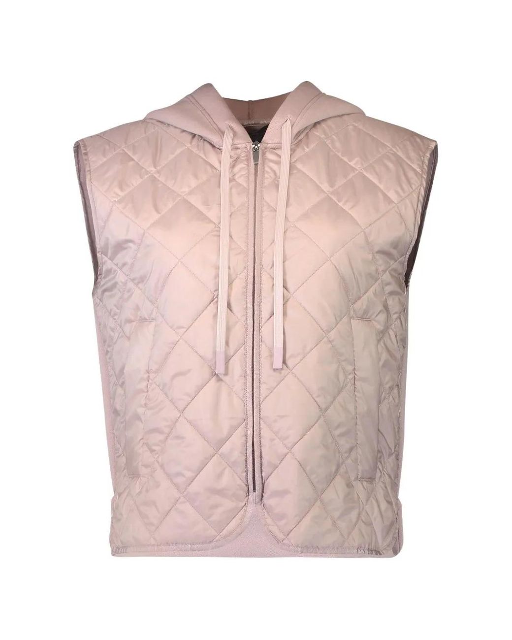 Chaleco Acolchado Con Capucha Max Mara de color Pink