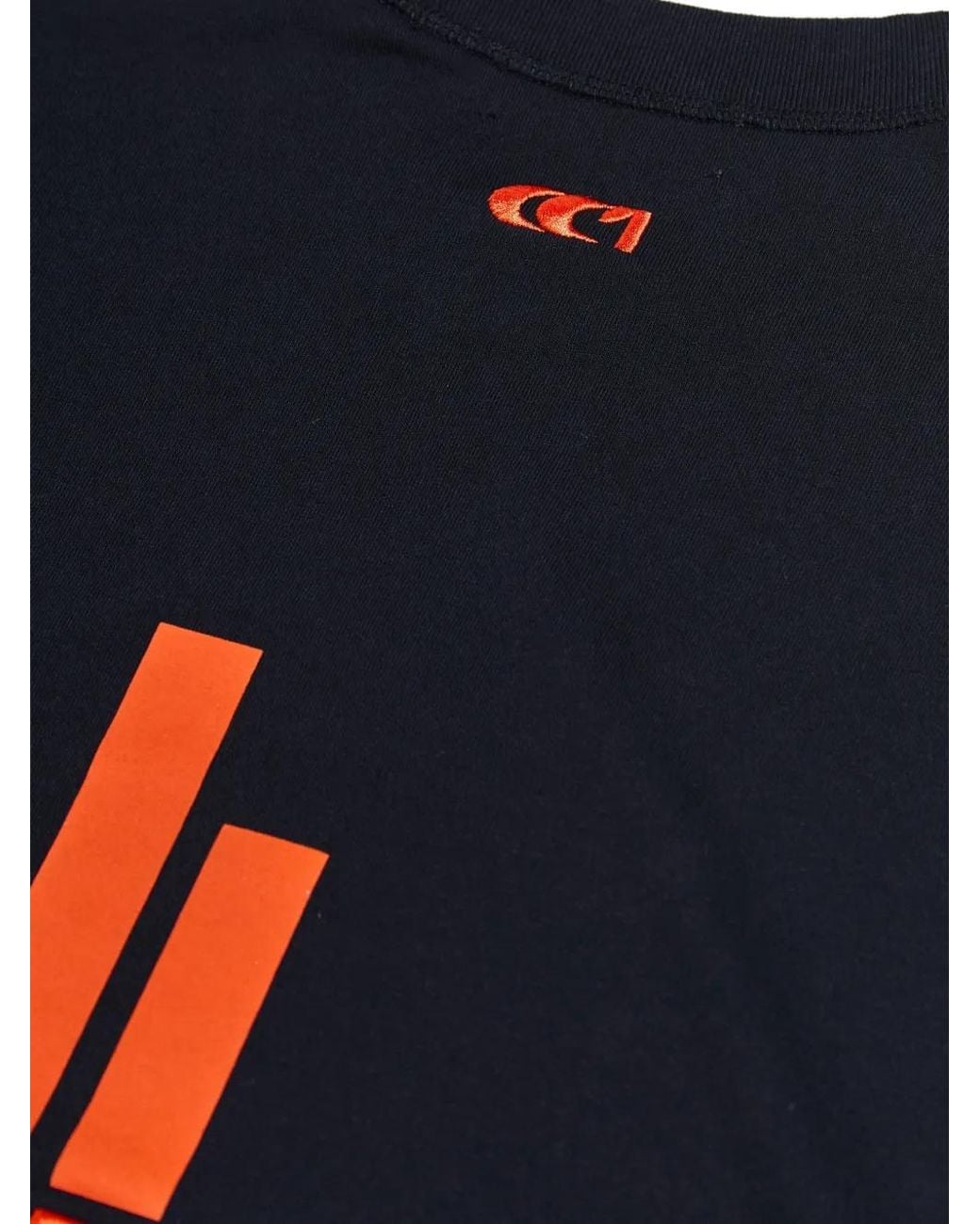 CIARAN Blue X Parallelle Logo-Print T-Shirt
