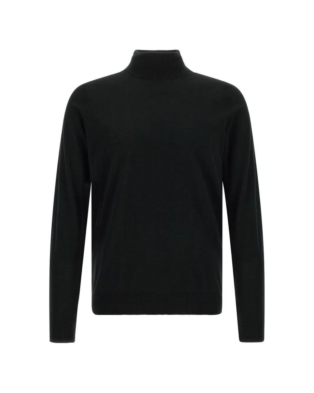 LARMERI STUDIO Black Pull Lupo À Col Montant for men