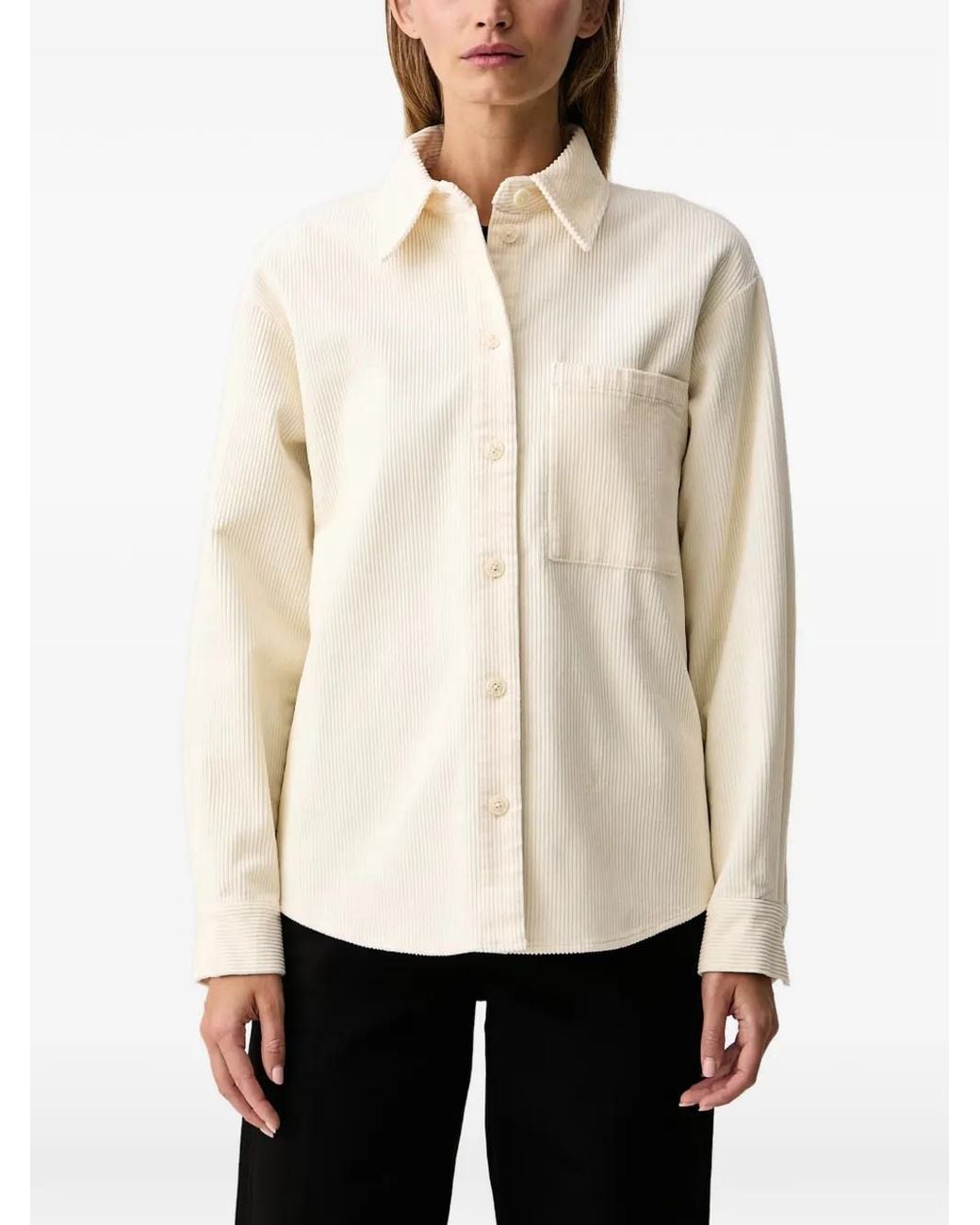 Marc O' Polo Natural Corduroy Chest-Pocket Shirt