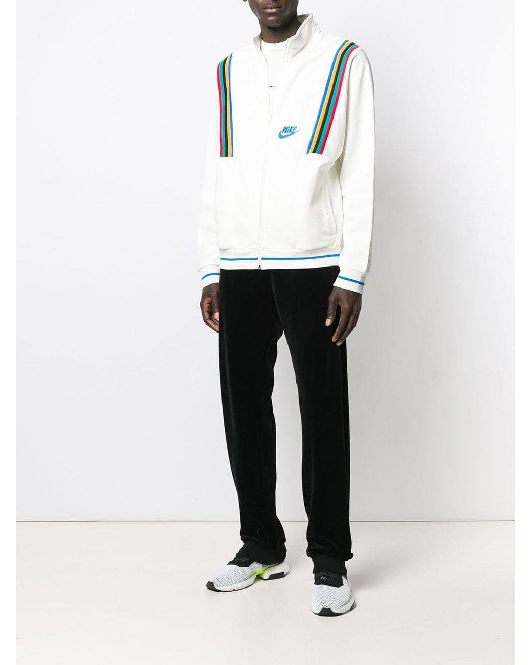 Nike French Terry Jacket in White for Men Lyst Canada