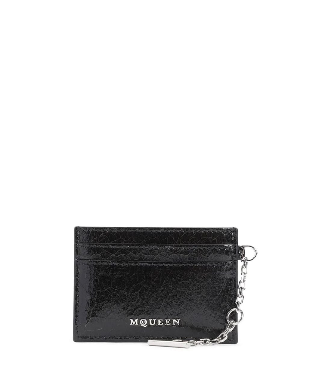 McQueen Black Card Case for men