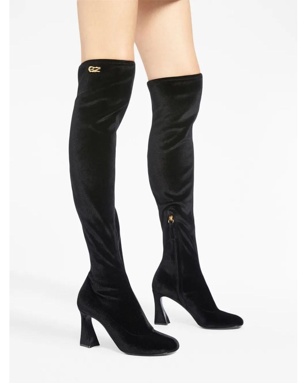 Giuseppe Zanotti Black 85Mm Teresee Over-The-Knee Boots