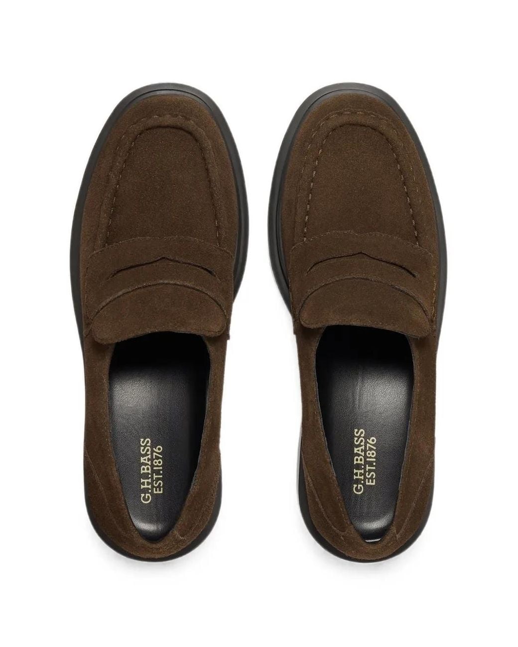 G.H.BASS Brown Albany Ii Penny Loafers
