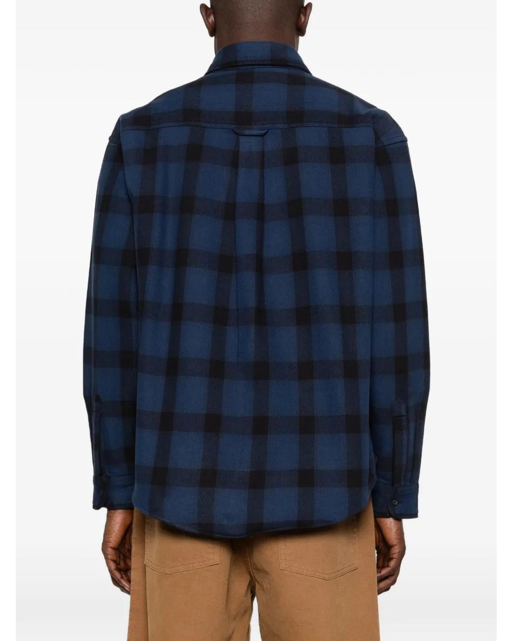 Carhartt Blue Edmands Check Shirt for men