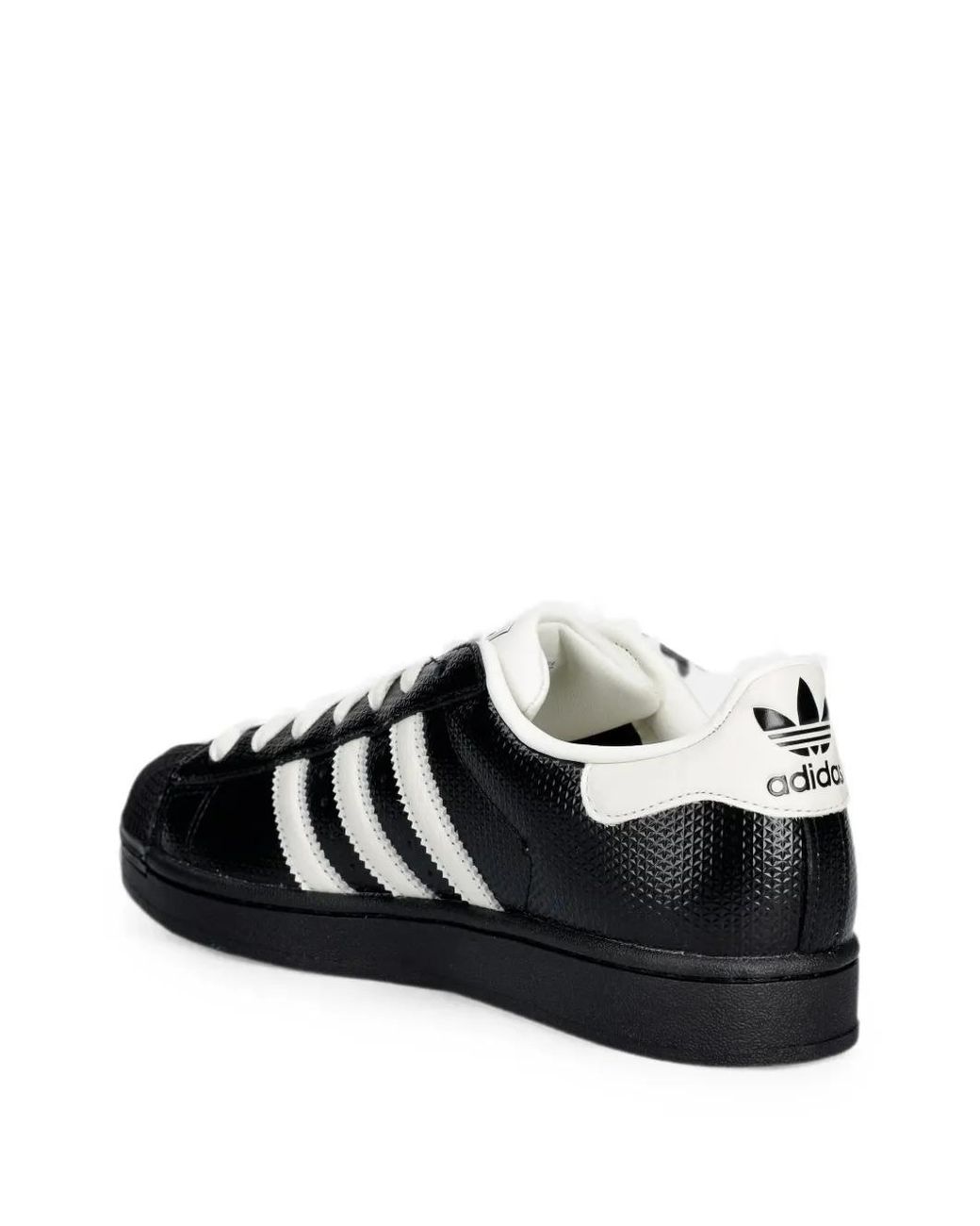 Adidas Black Superstar Ii Lace-Up Sneakers