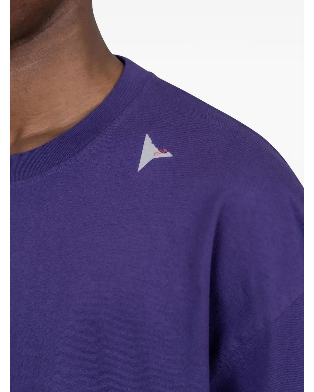 Roa Purple Logo T-Shirt for men
