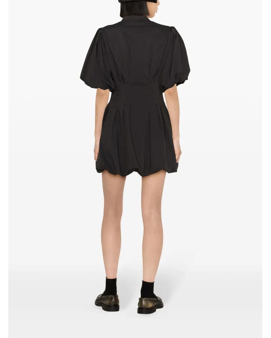 Jonathan Simkhai Black Signature Cleo Shirt Minidress