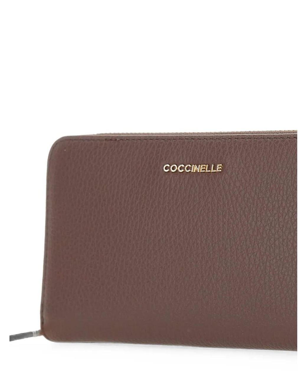 Coccinelle Purple Metallic Large Leather Wallet