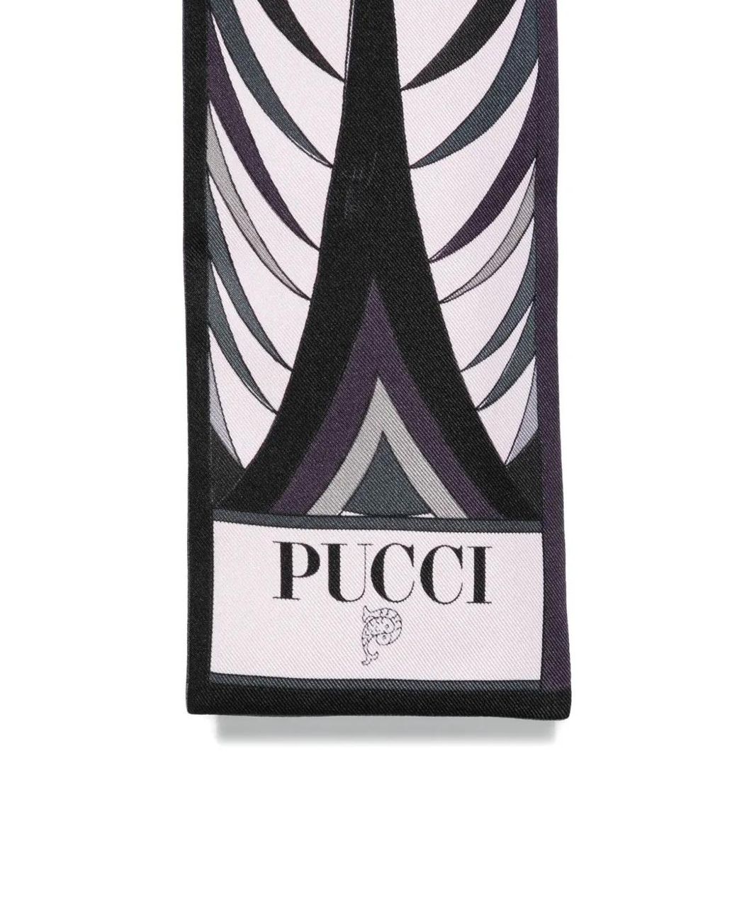 Emilio Pucci White Printed Scarf