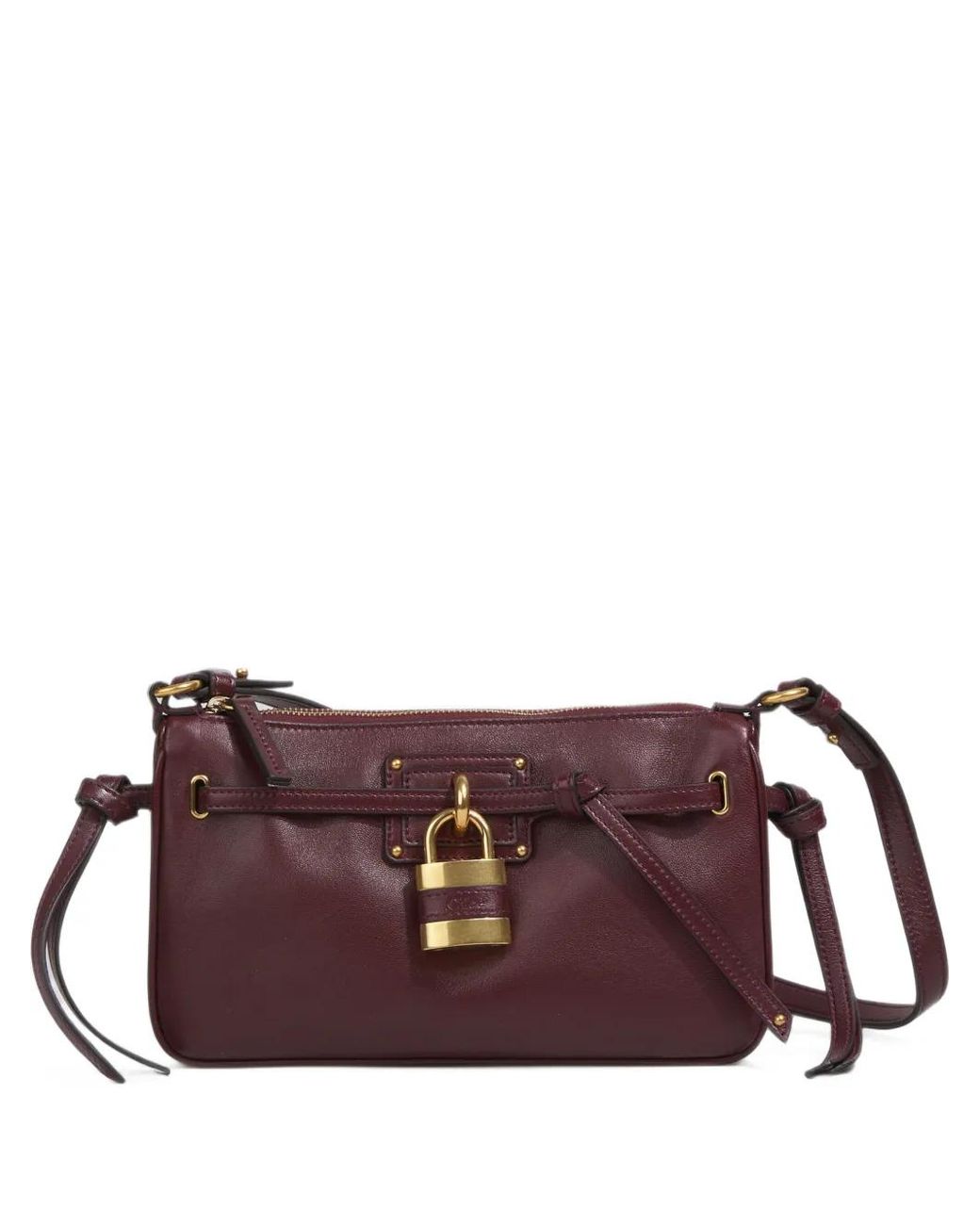 Chloé Purple Mini Paddington Sling Pouch With Strap