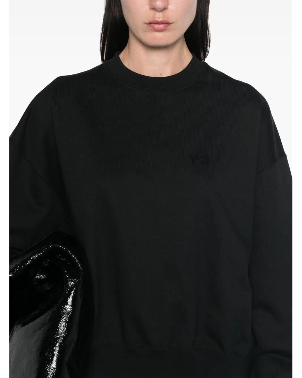 Y-3 Black X Adidas Logo-Print Sweatshirt