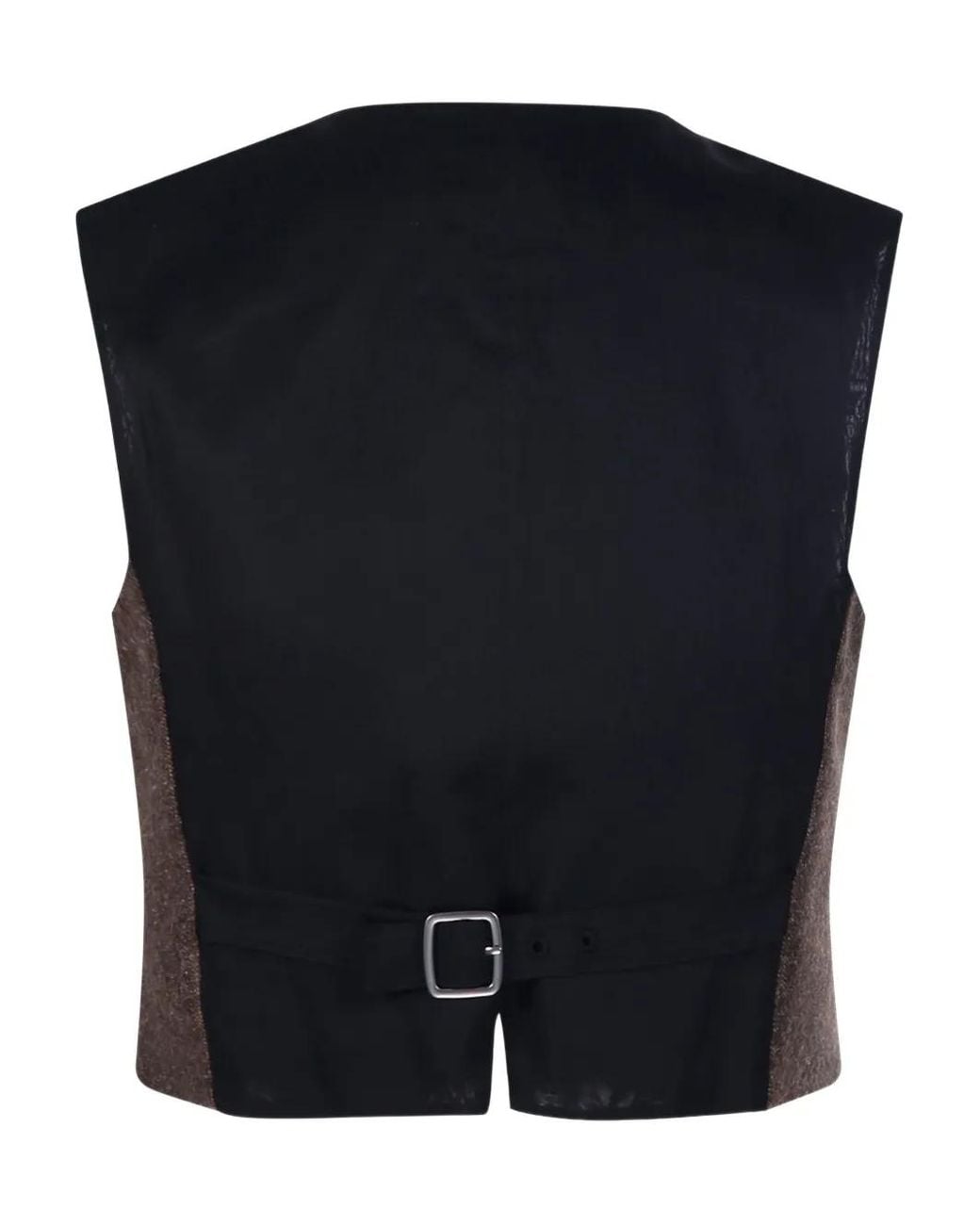 Max Mara Black Wool Felt Vest