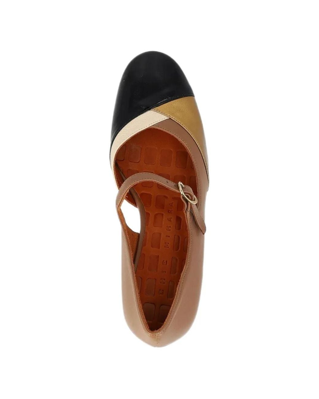 Chie Mihara Brown Fyasa Colour-Block Leather Pumps