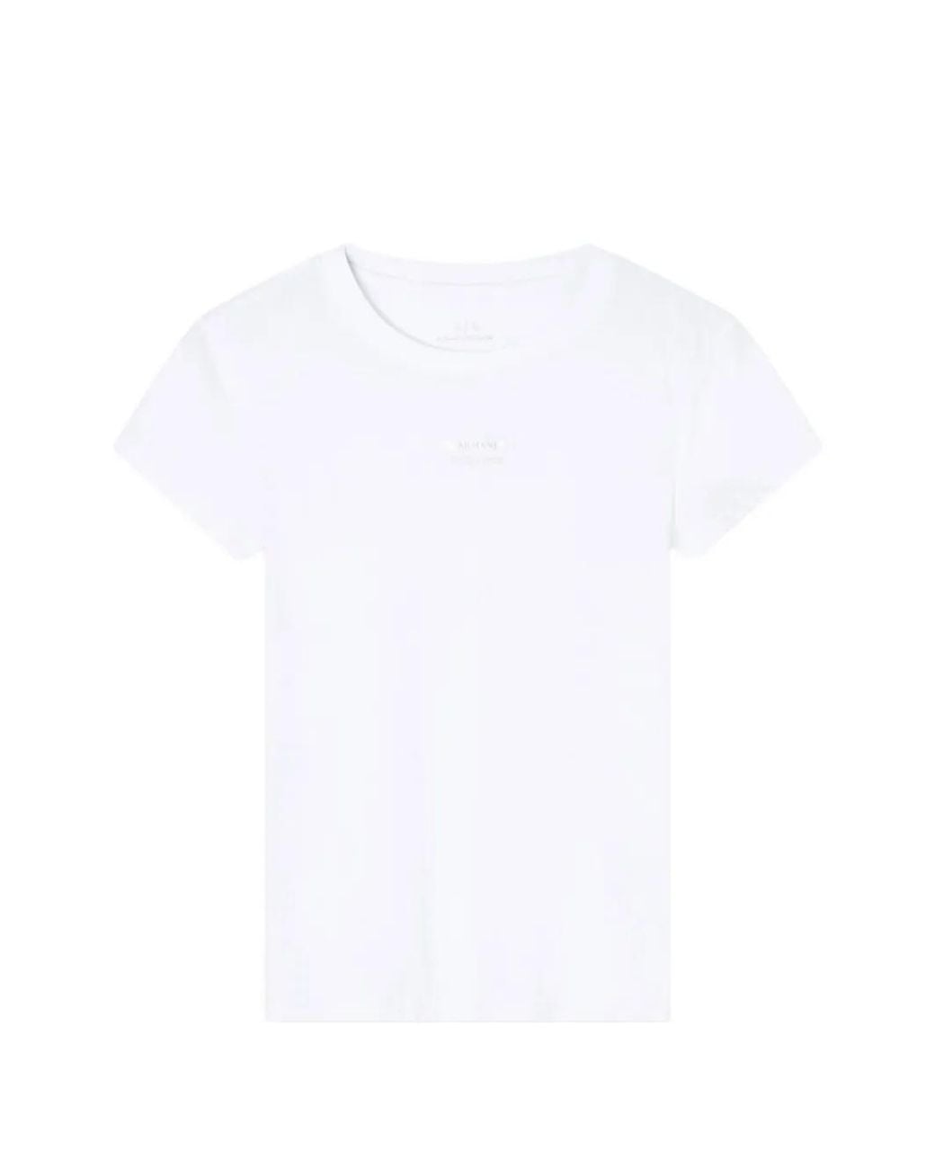 ARMANI EXCHANGE White Logo-Print Crew-Neck T-Shirt