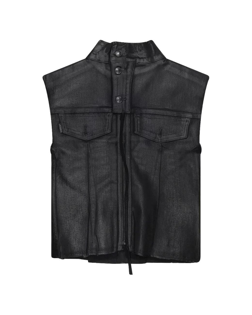 Chaleco Vaquero Con Botones OTTOLINGER de hombre de color Black
