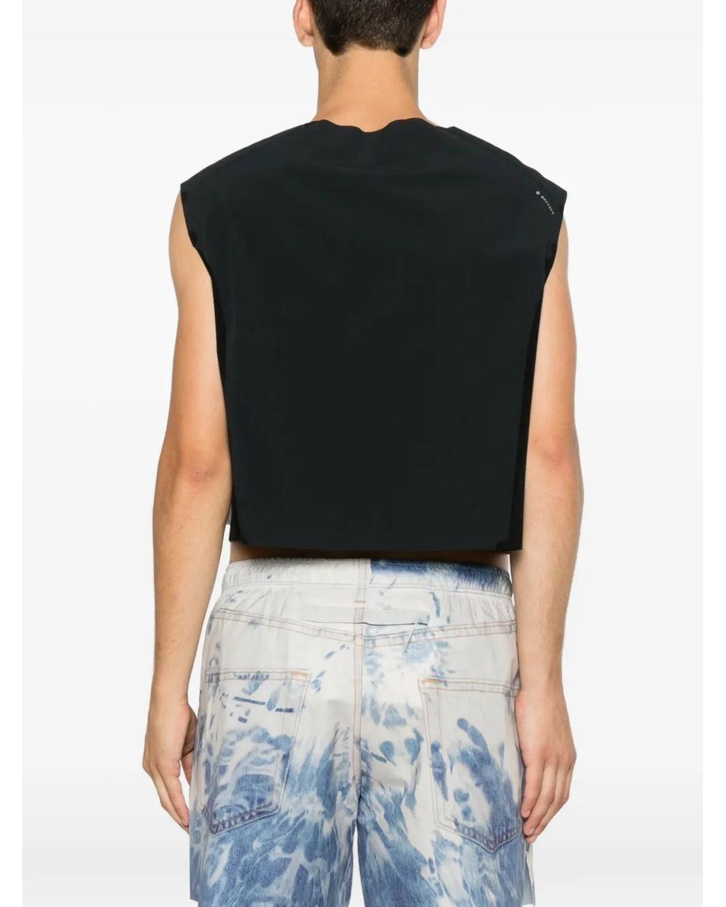 Satisfy Black Justice Trail Cropped Vest for men