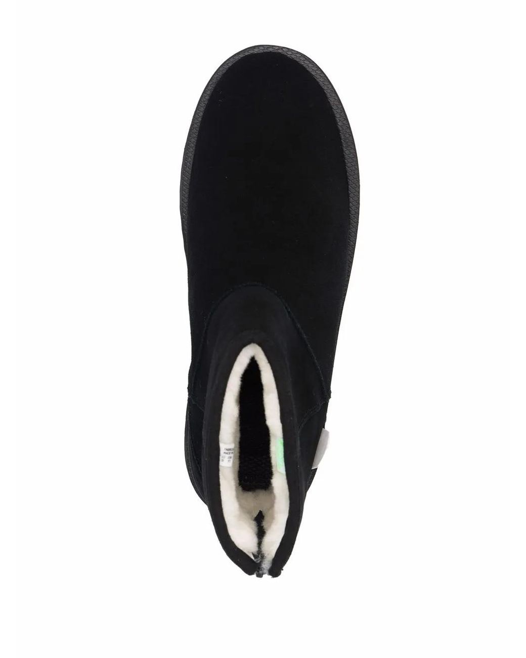 Suicoke Black Shearling-Trim Ankle Boots for men