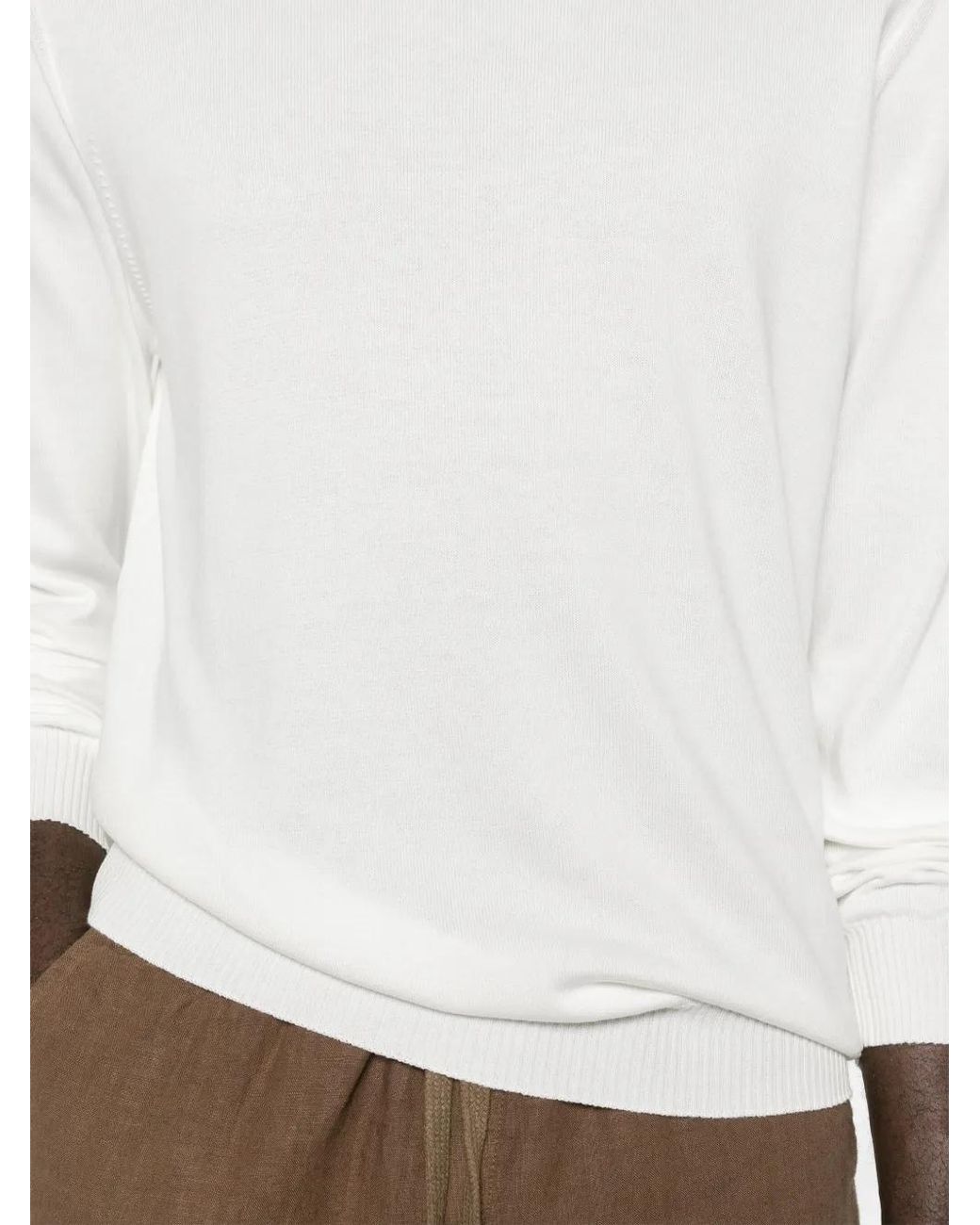 Fedeli White Argentina Sweater for men