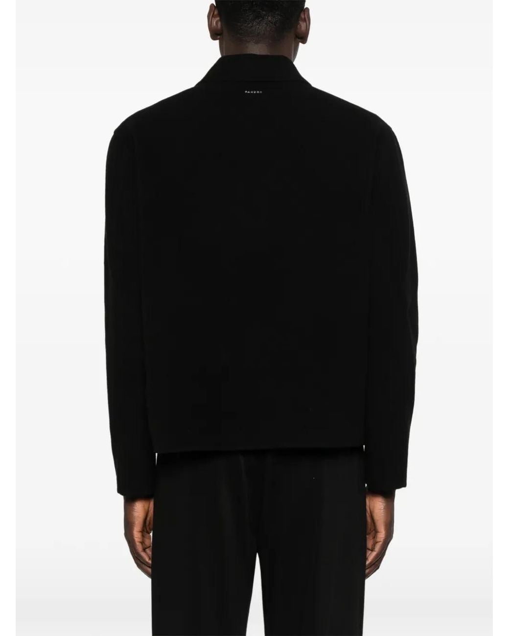 Sandro Black Zip-Up Jacket for men