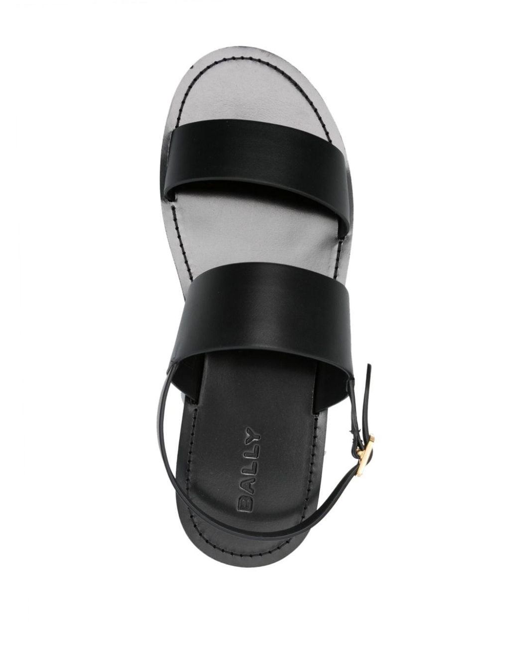 Bally Chateau Leather Sandal in Black for Men | Lyst