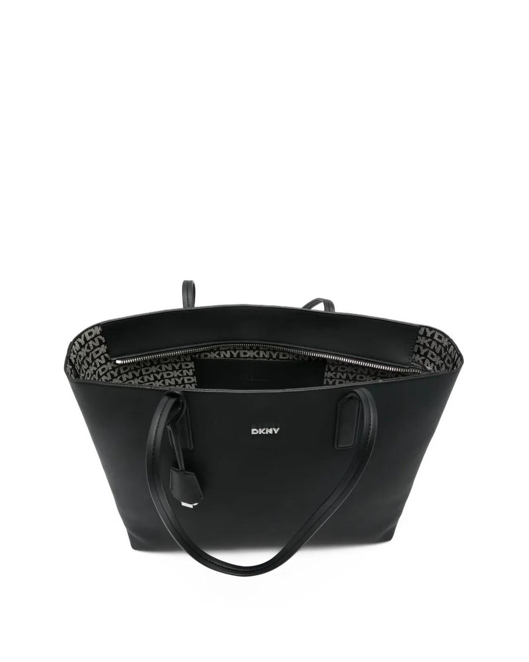 DKNY Black Zip-Top Tote Bag