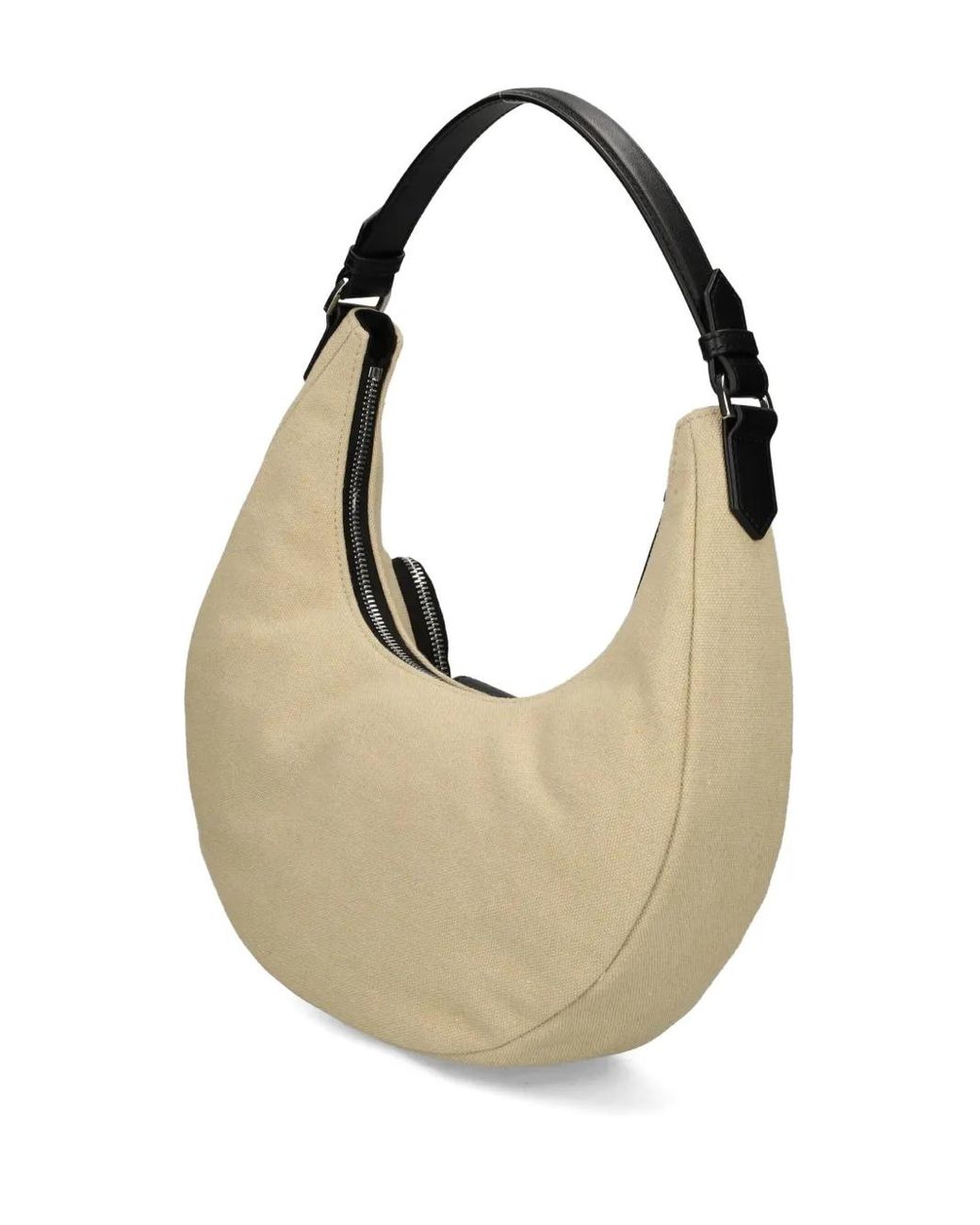 Karl Lagerfeld Black Small Crescent Pocket Shoulder Bag