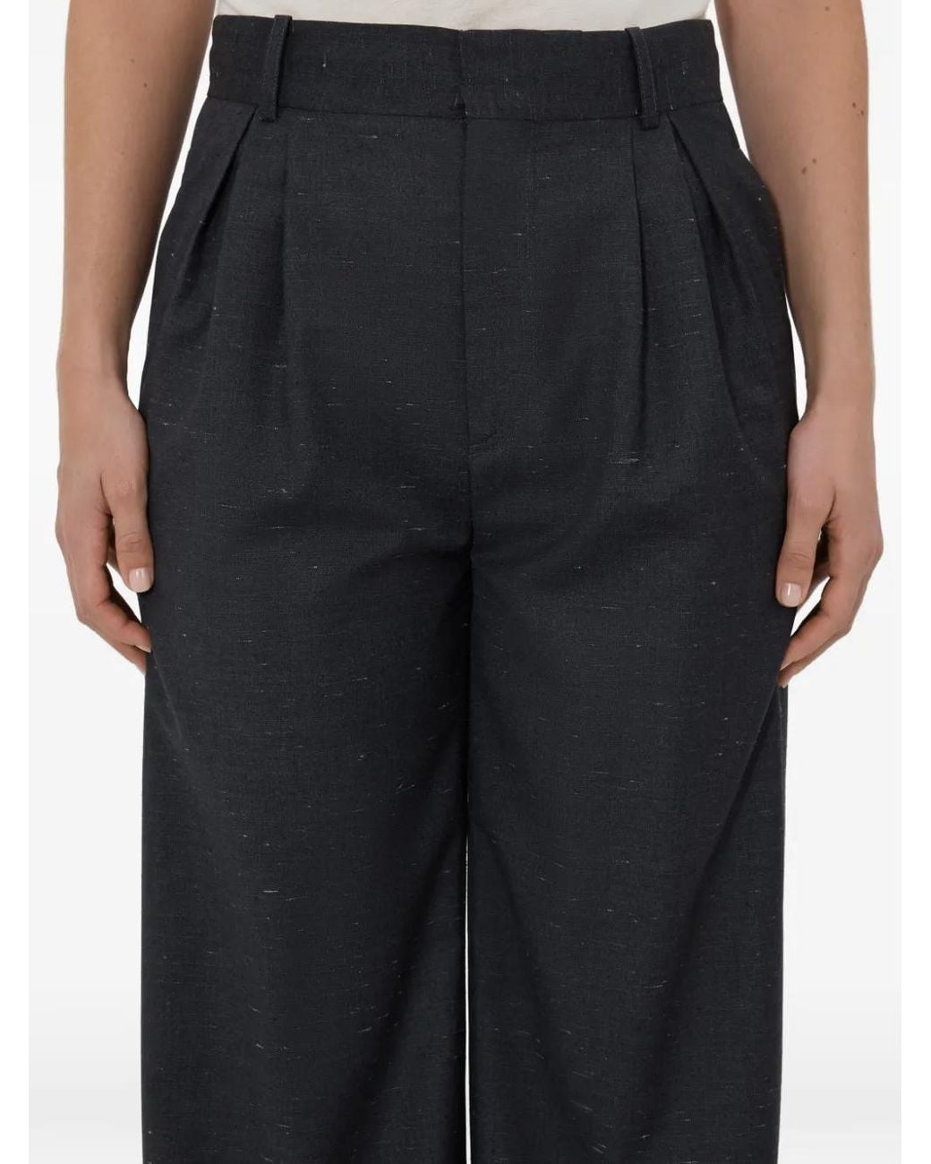 Loulou de Saison Gray Pleated Trousers