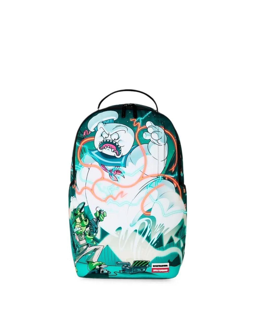Sprayground Blue Ghostbusters-Print Backpack for men