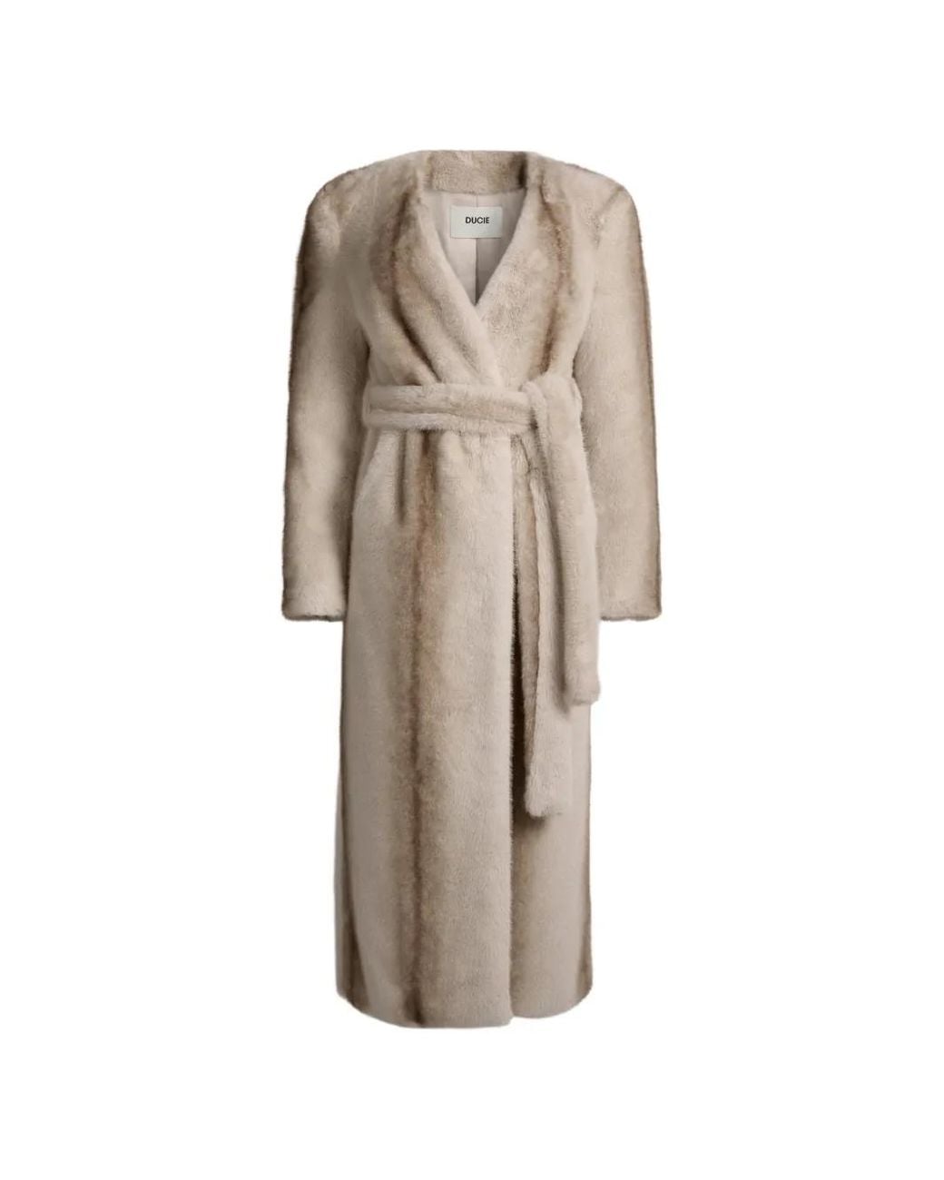 DUCIE Natural Olivia Long-Sleeves Coat