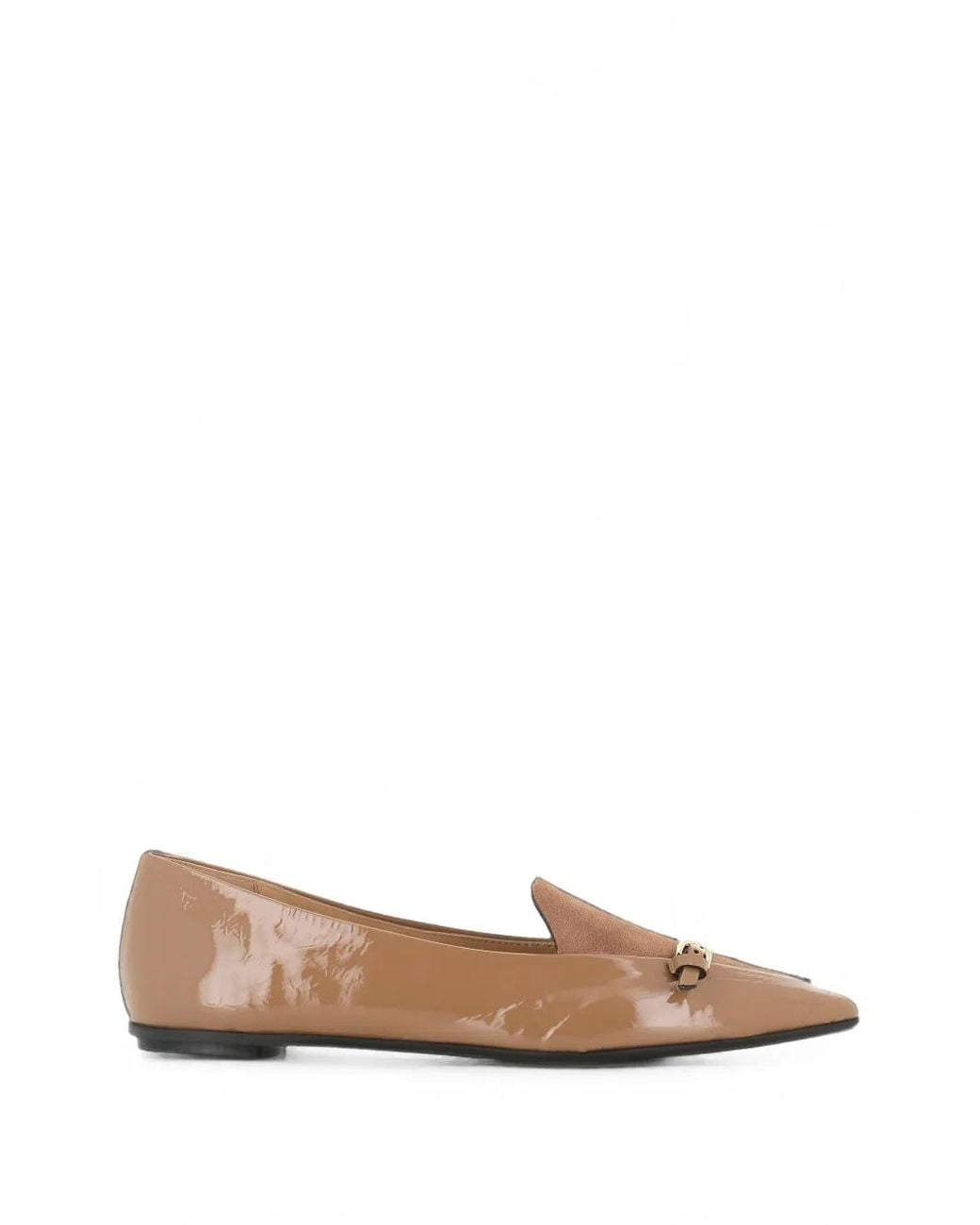 Roberto Del Carlo Natural Ballerines À Bout Pointu Et Détail De Boucle