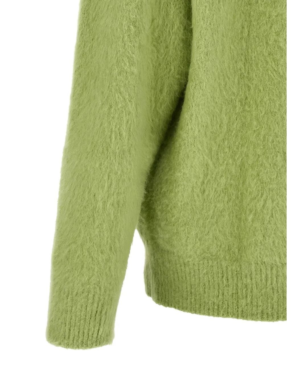 Roberto Collina Green Pull À Fini Gaze for men