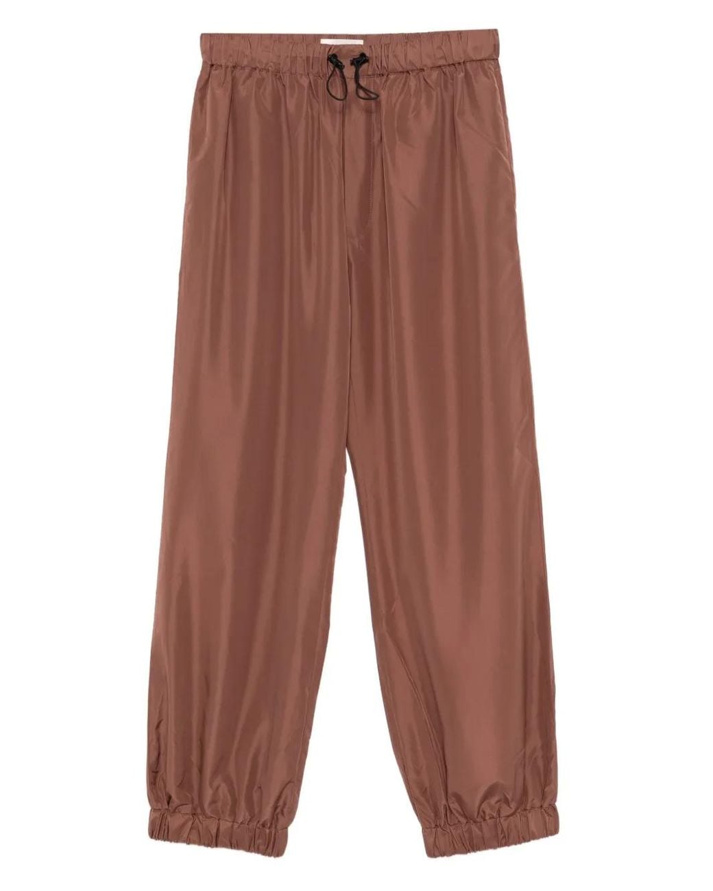 Qasimi Brown Drawstring Track Pants for men