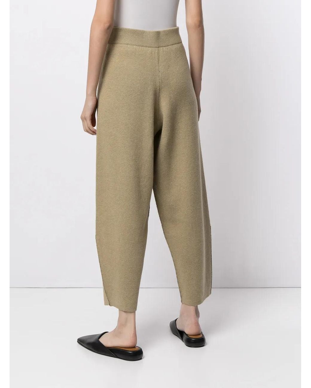 Proenza Schouler Natural Tapered Cropped Trousers