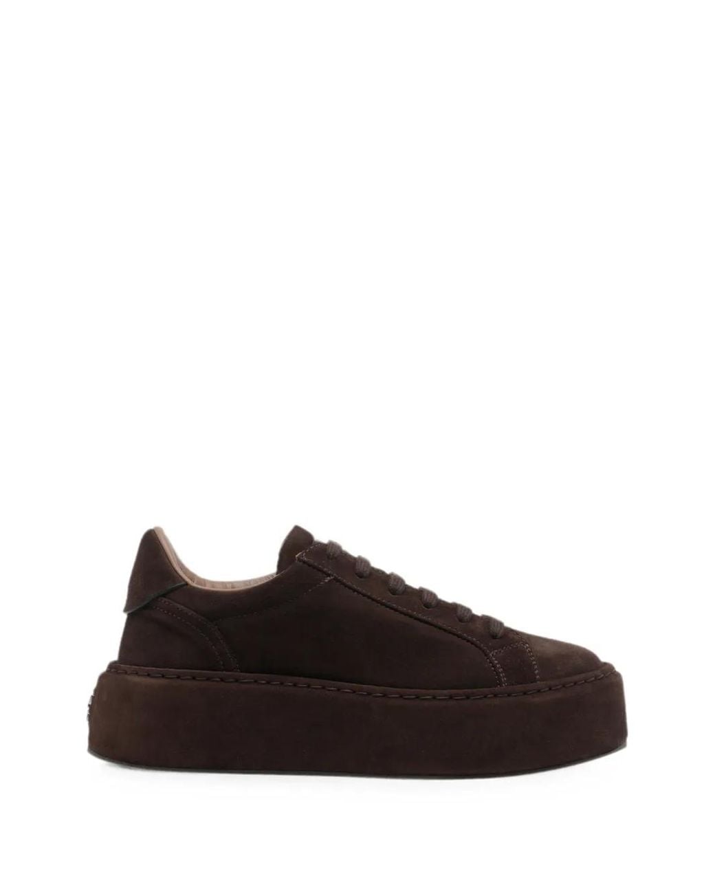 Casadei Black Renna Platform Suede Sneakers
