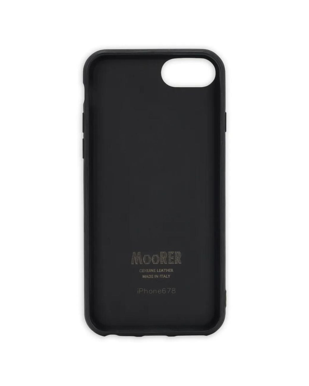 Moorer Black Embossed-Texture Iphone 6 Case for men