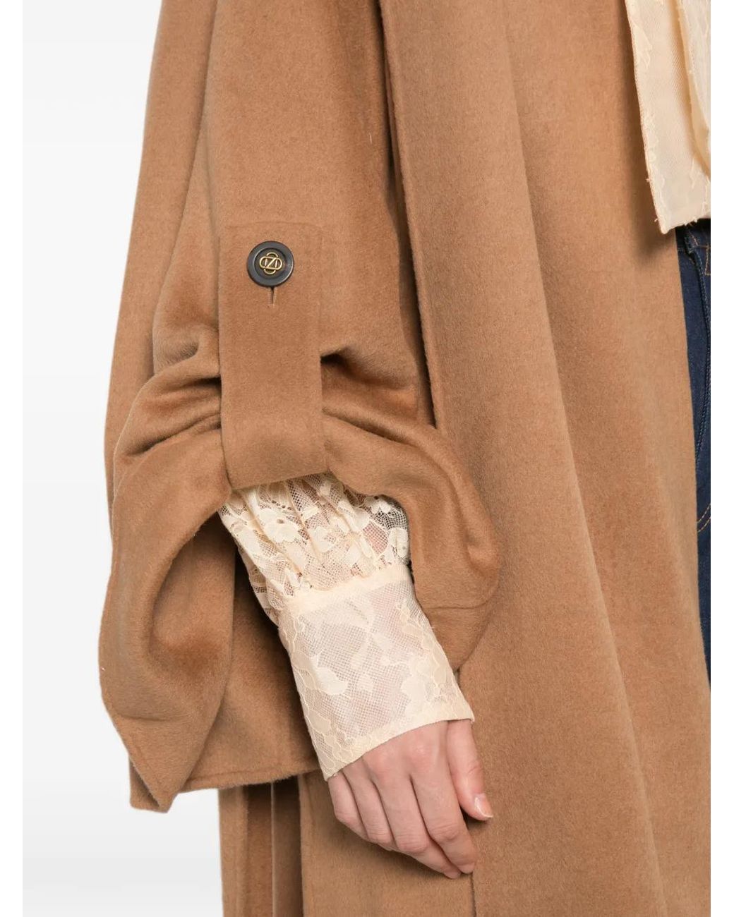 Zimmermann Brown Valiant Wool Blend Coat