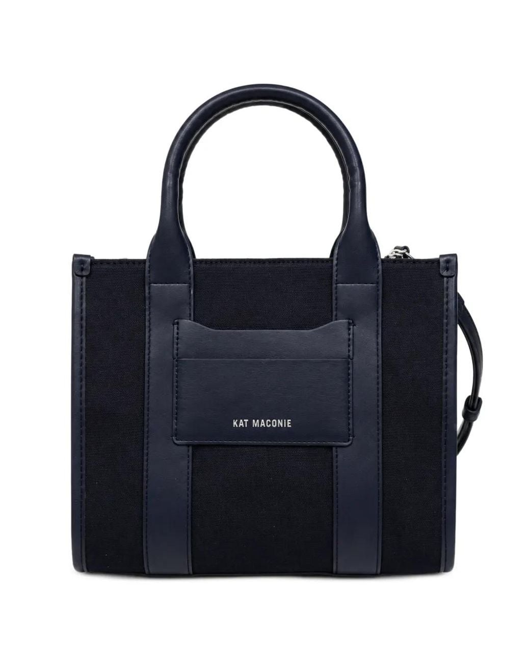 Kat Maconie Blue Petit Cabas Bianca À Logo Imprimé