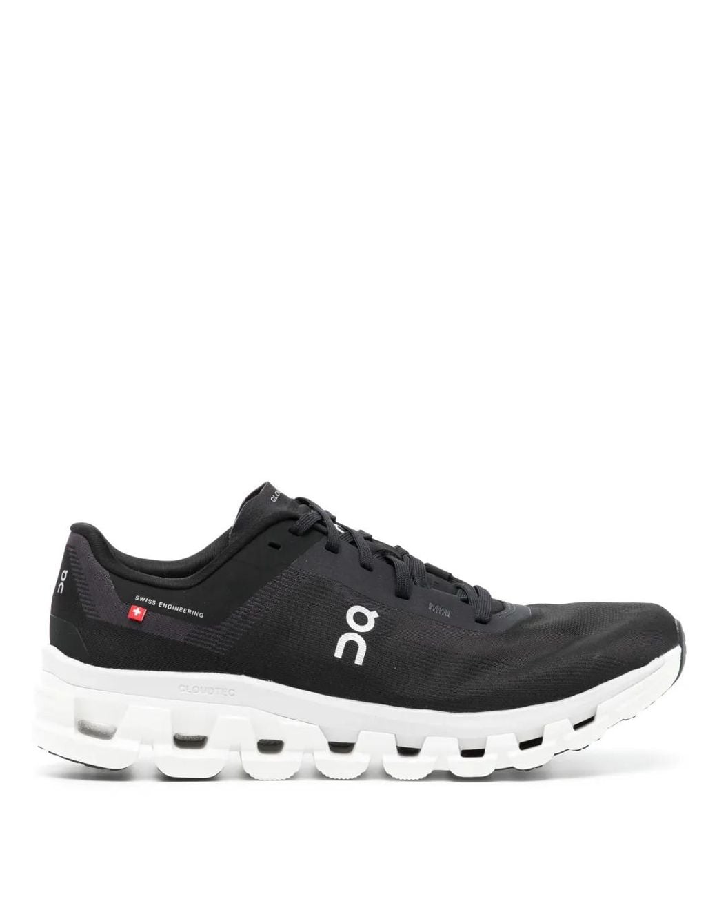 On Shoes Black Cloudflow 4 Logo Sneakers